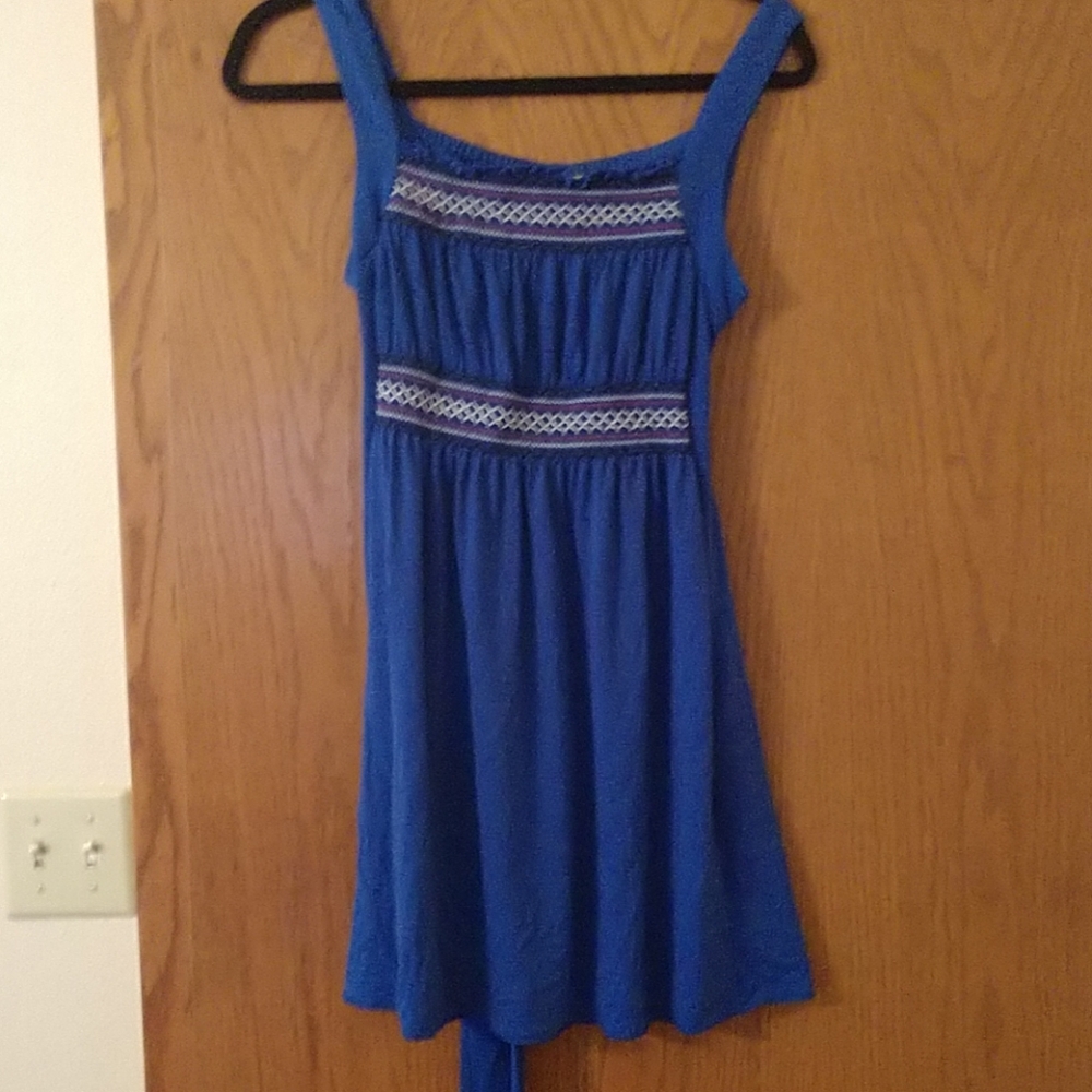 Blue casual dress
